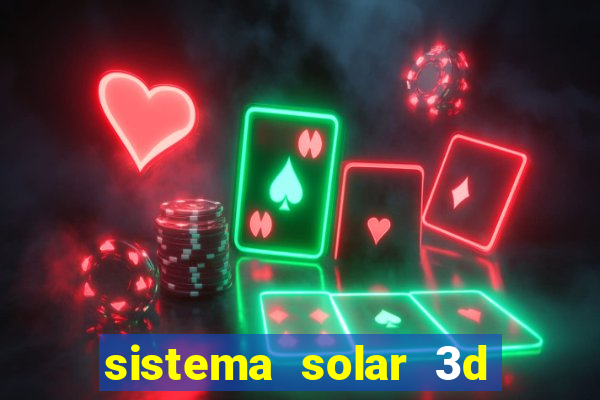 sistema solar 3d em movimento